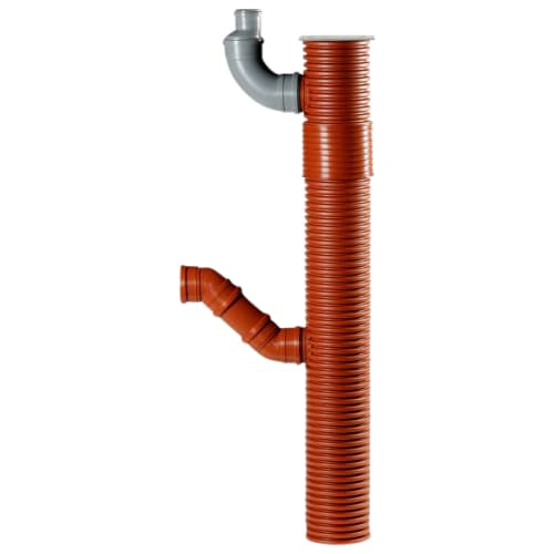 Uponor 200 x 110 mm PP-tagnedløbsbrønd med vandlås, drejelig top