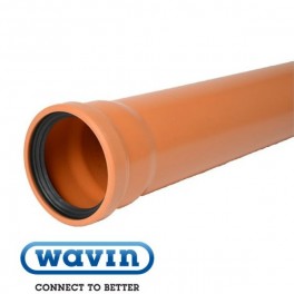Wavin kloakrør ø 200 mm i PVC » Kloakgods Wavin kloakrør Ø 200 mm PVC